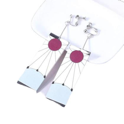  Tanjiro & Hanafuda Earrings