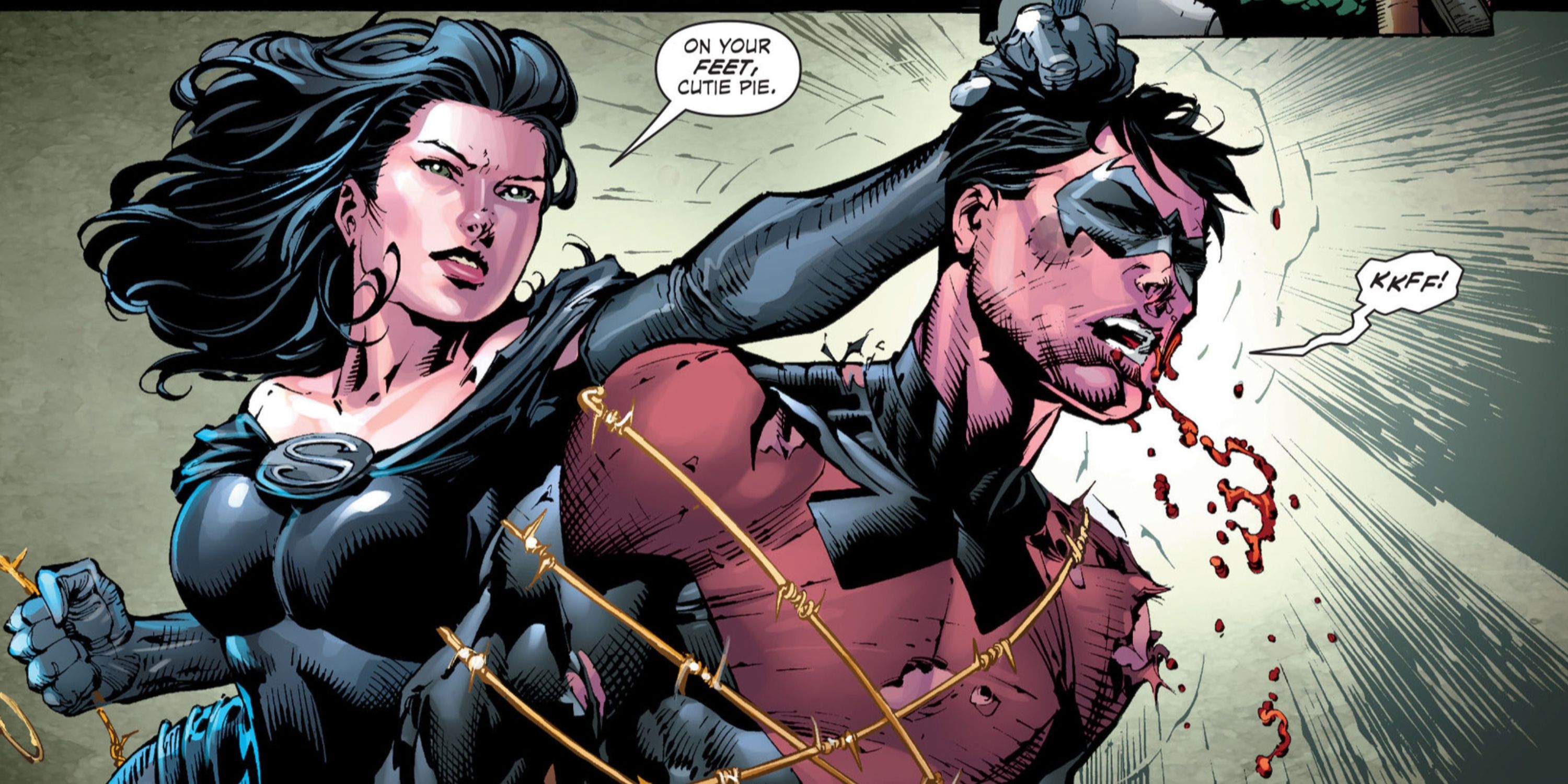 super woman reveals nightwing's identity