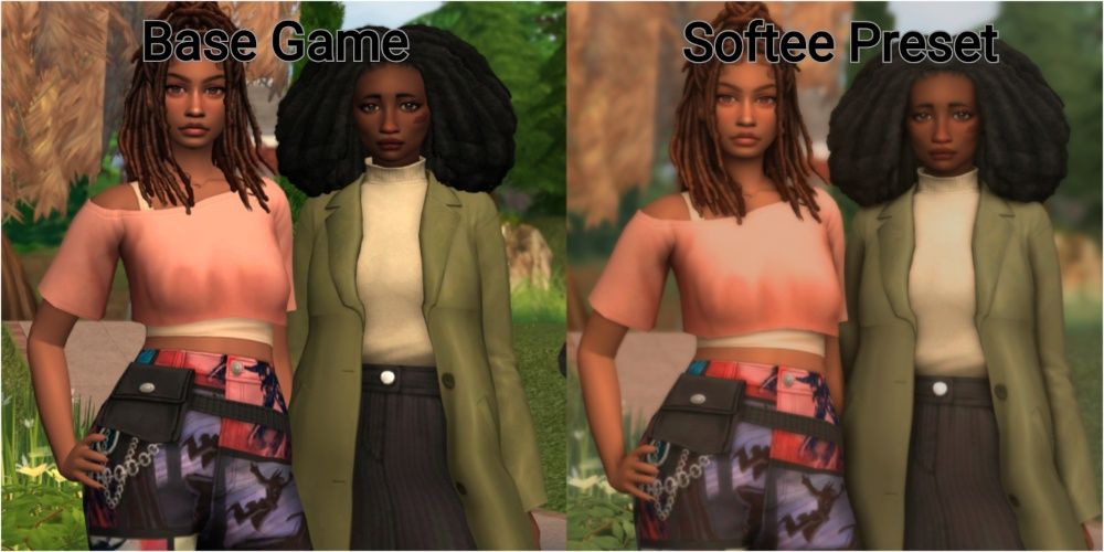 Dois personagens negros do The Sims