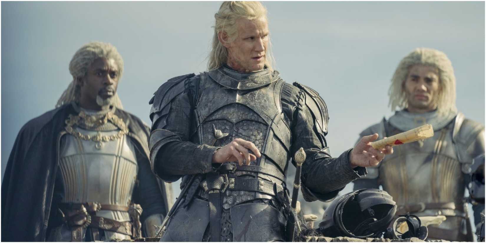 Daemon Targaryen with the Velaryons at war in House of the Dragon.