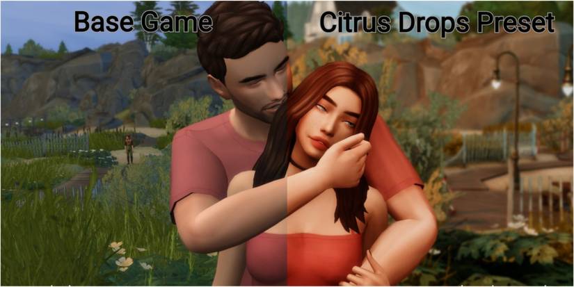 A man holding his girlfriend from behind and gentle holding her face