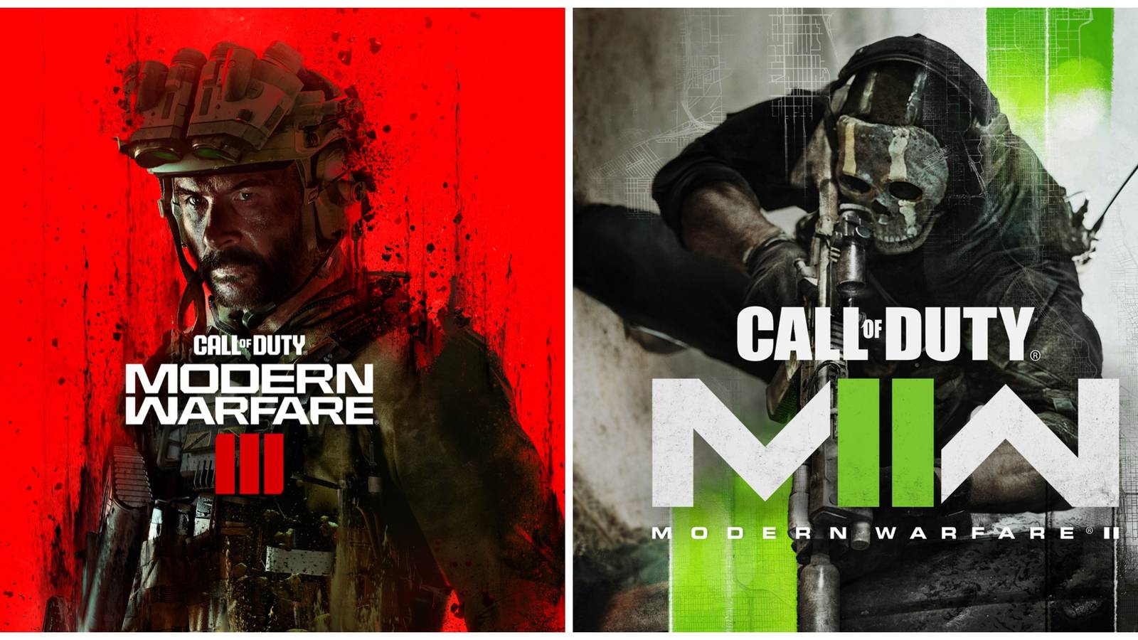 modern warfare 3 and modern warfare 2