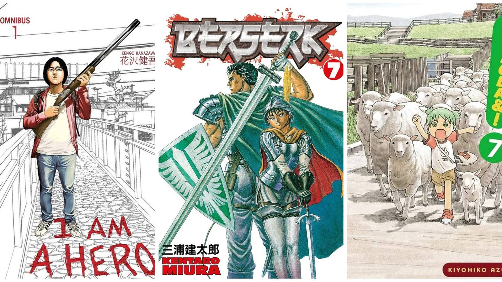 I am a hero, berserk, yotsuba