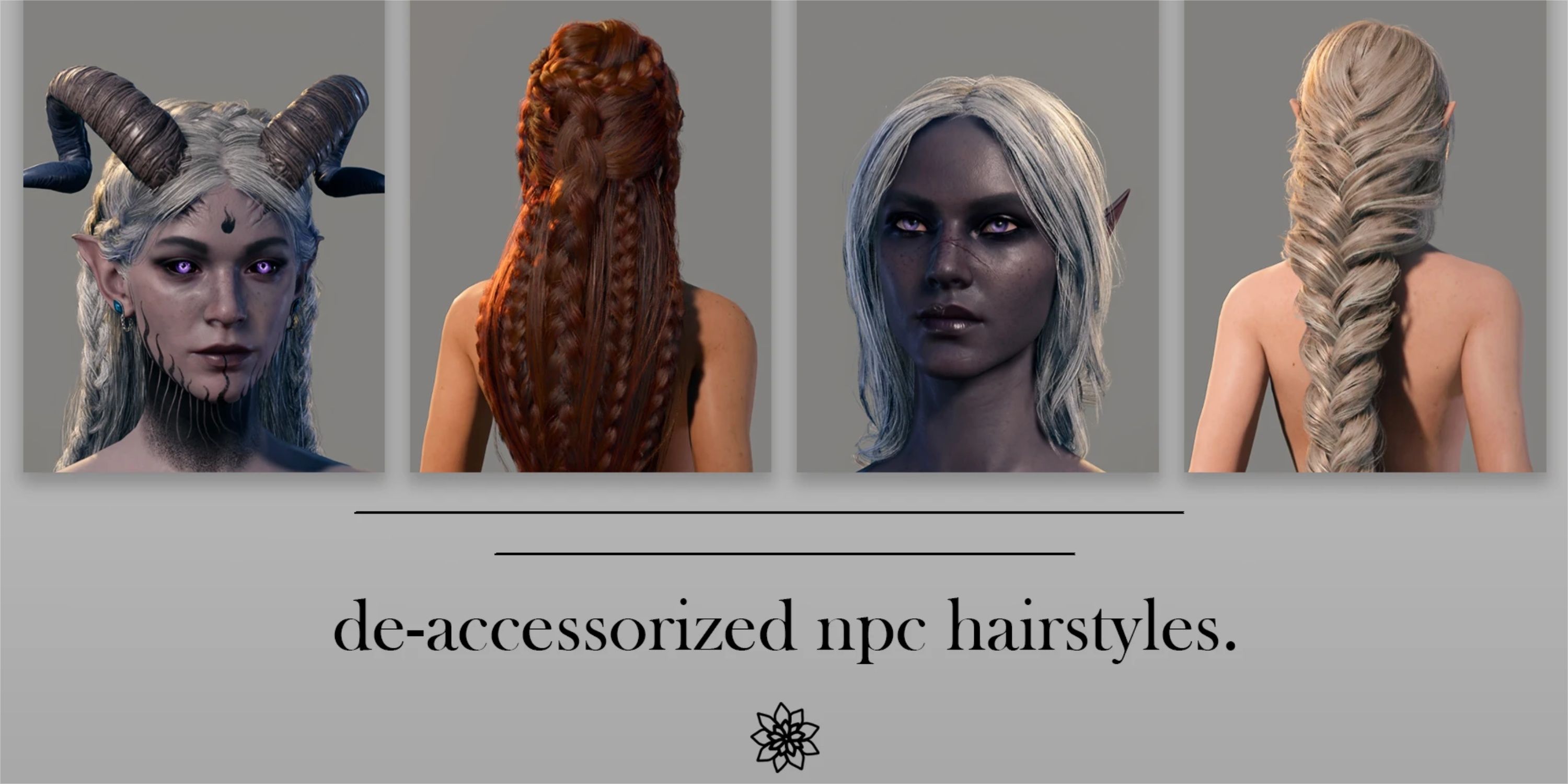 De-Accessorized NPC Hairstyles