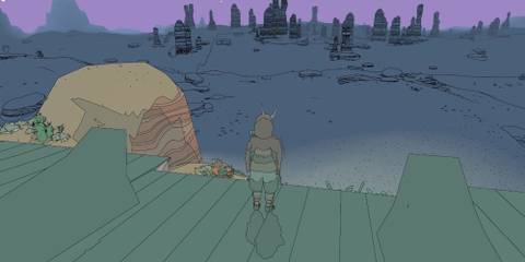 Sable looking at the horizon 