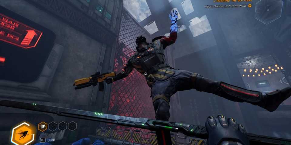 Jack using Blink in Ghostrunner 2