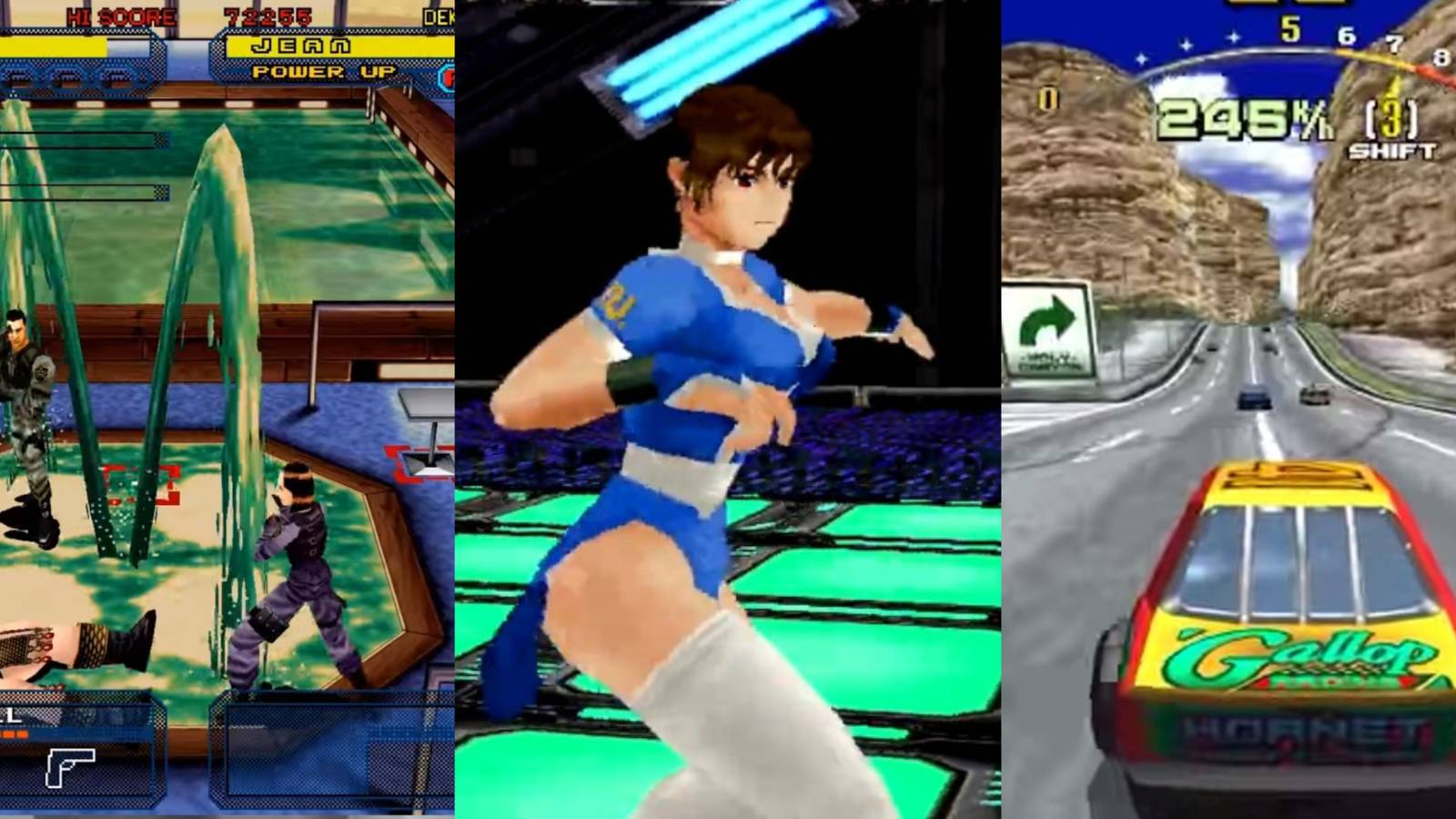 a mix of 3 model 2 arcade games