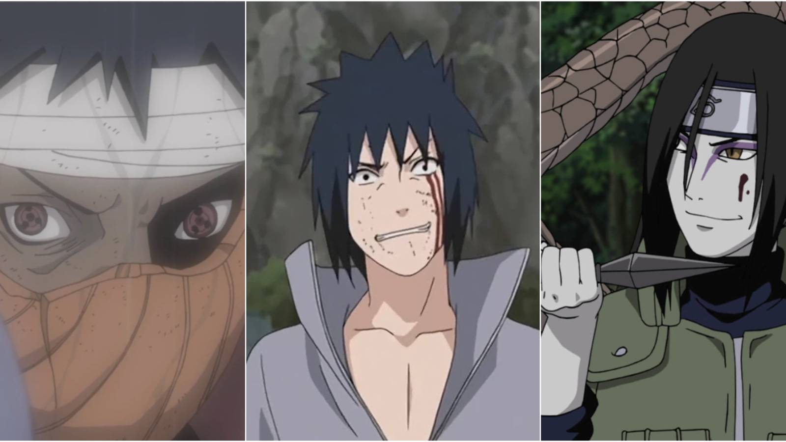 Danzo, Sasuke and Orochimaru 