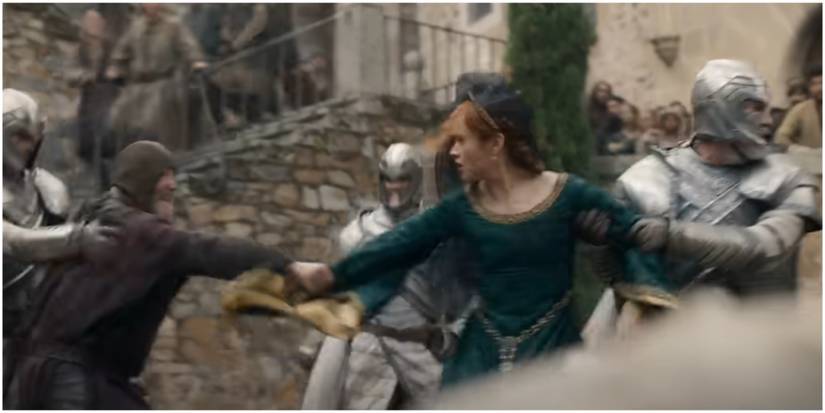 Alicent Hightower runs to safety in House of the Dragon season 2 teaser trailer.