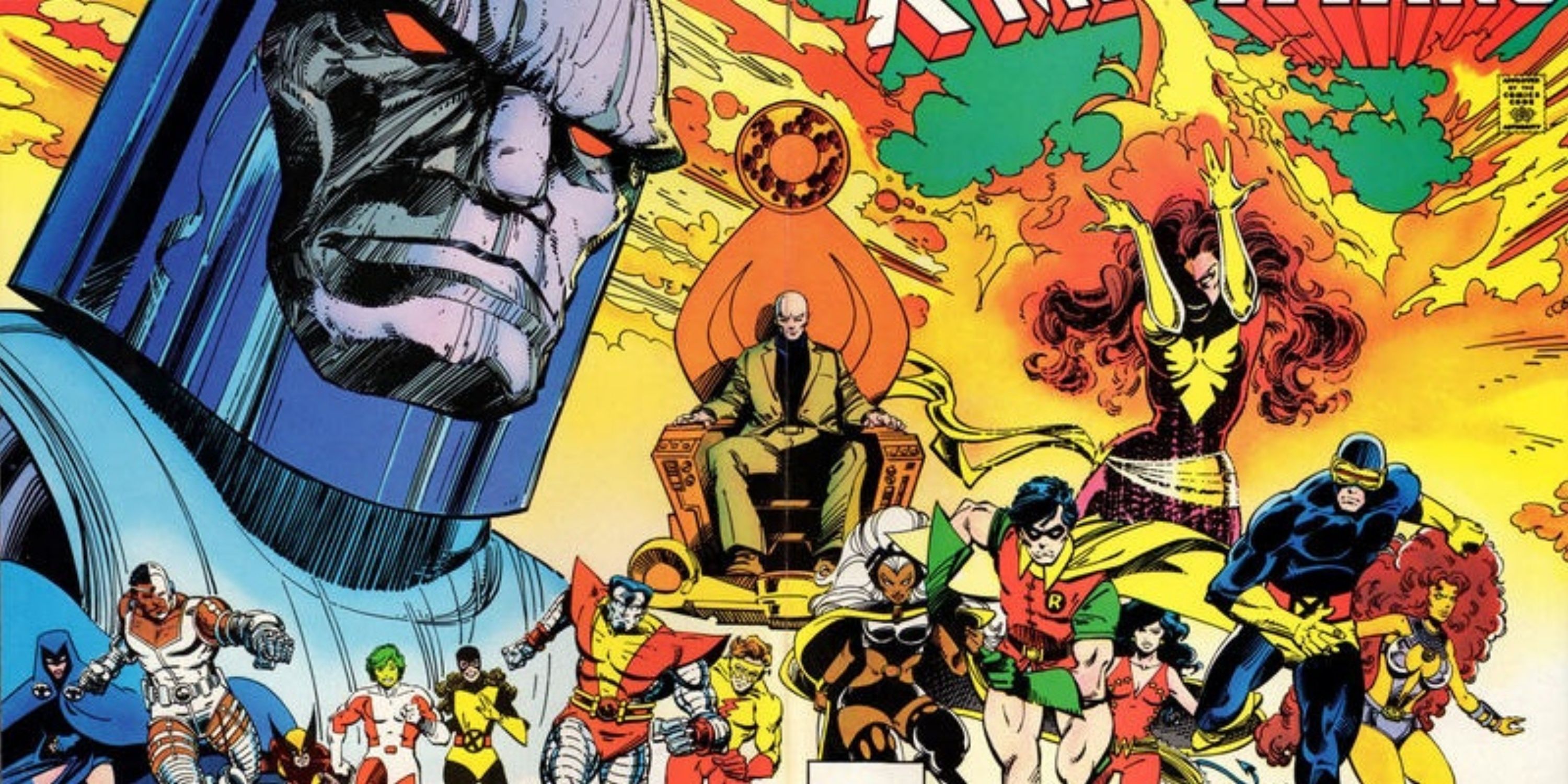 Darkseid vs os Jovens Titãs e X-Men
