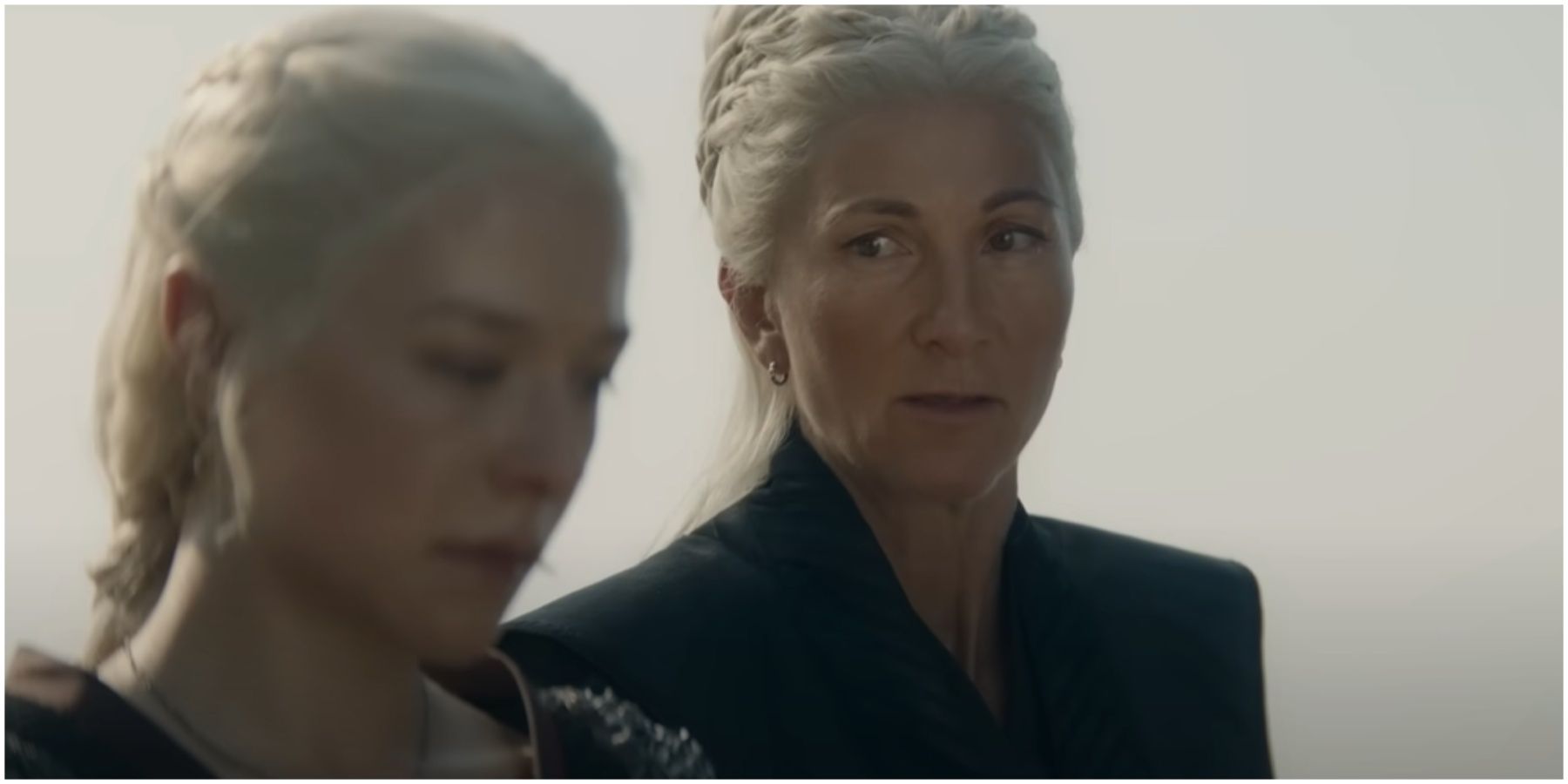 Rhaenyra and Rhaenys Targaryen in House of the Dragon season 2 teaser trailer.