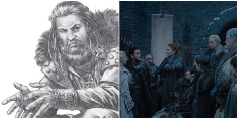 Cregan Stark's illustration by Douglas Wheatley in Fire & Blood and House Stark in Game of Thrones. 