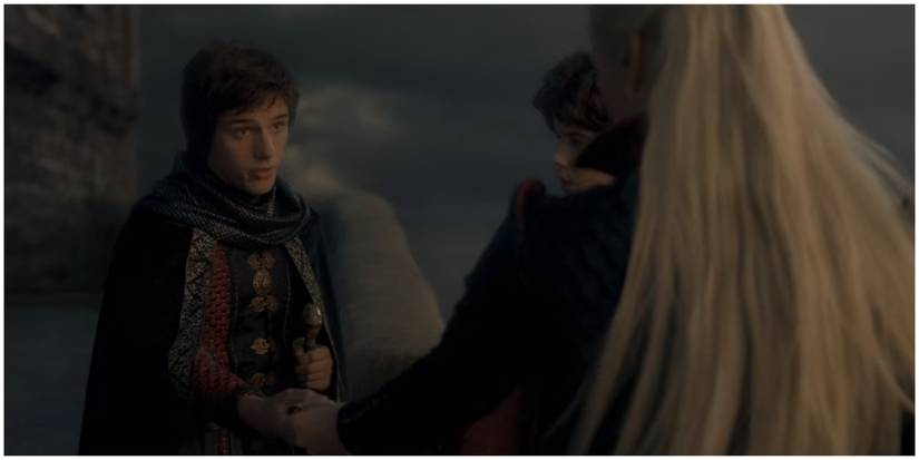 Queen Rhaenyra Targaryen dispatches her two oldest sons, Jacaerys and Lucerys in House of the Dragon.