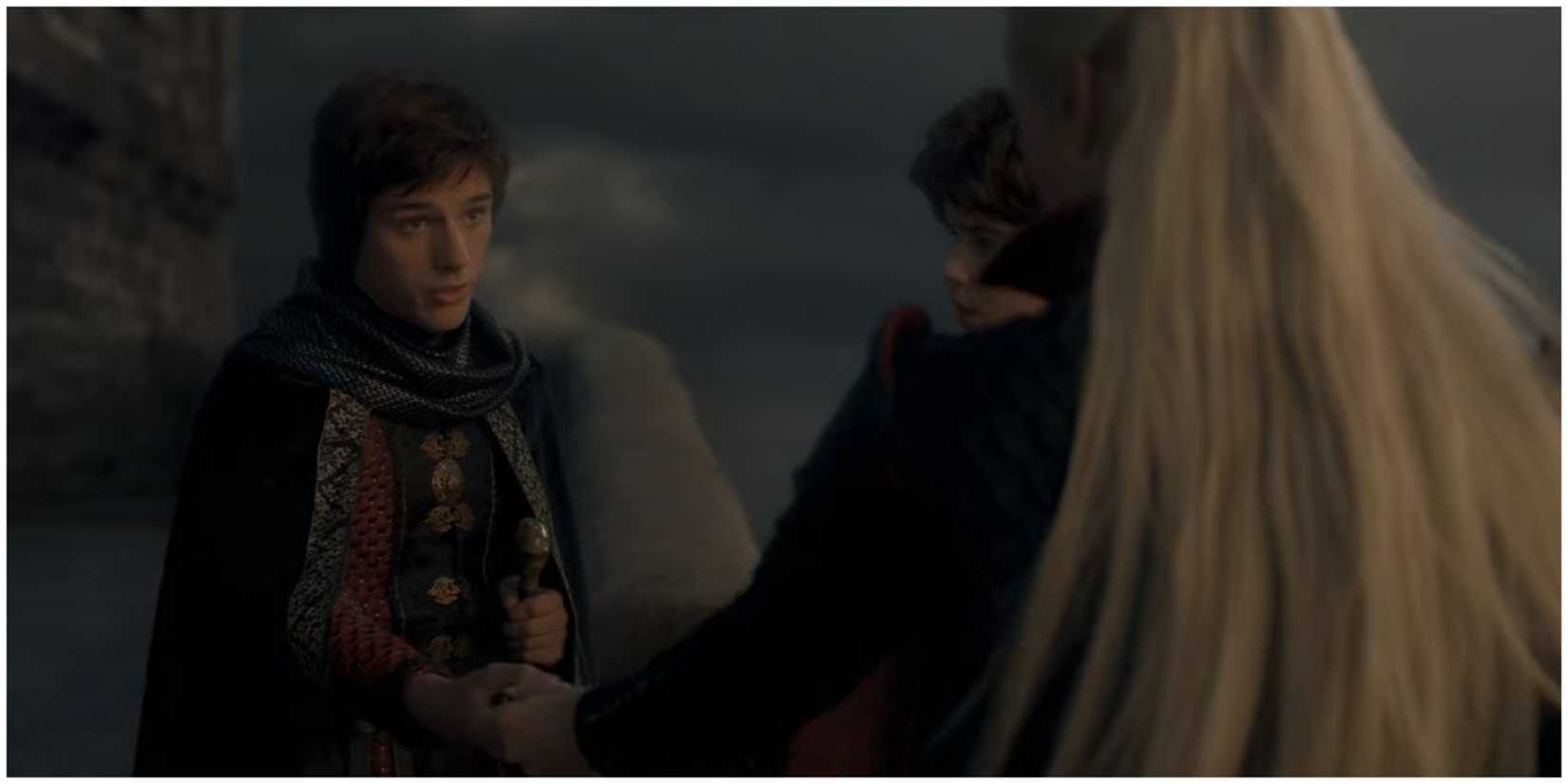 Queen Rhaenyra Targaryen dispatches her two oldest sons, Jacaerys and Lucerys in House of the Dragon.