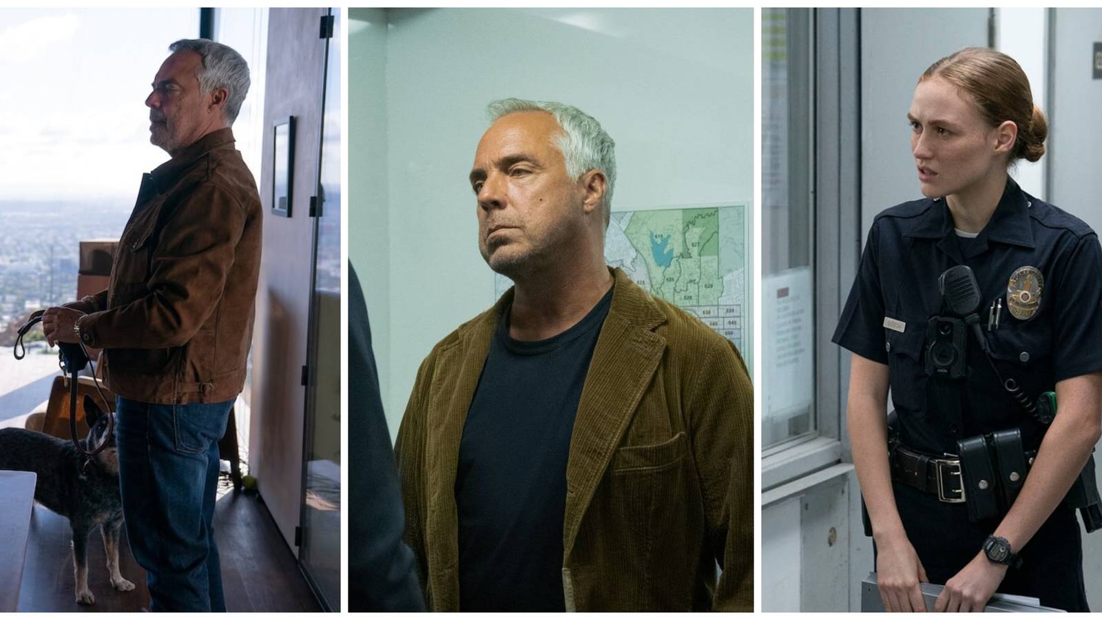 bosch confronted by maddie/maddie in lapd uniform