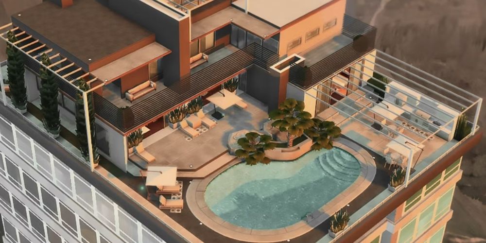 Luxurious Penthouse 5 Bedroom MOD for The Sims 4