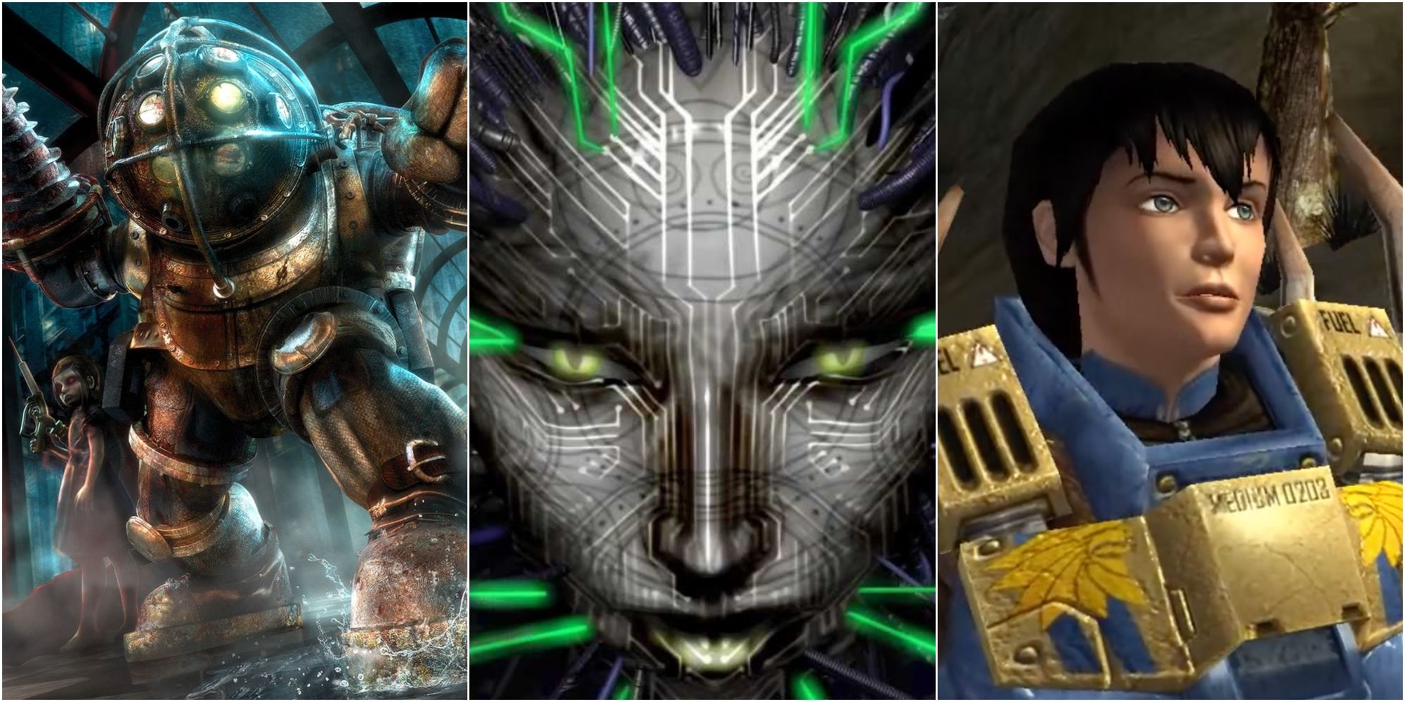 Bioshock, Systeem Shock 2, and Tribes: Vengeance 