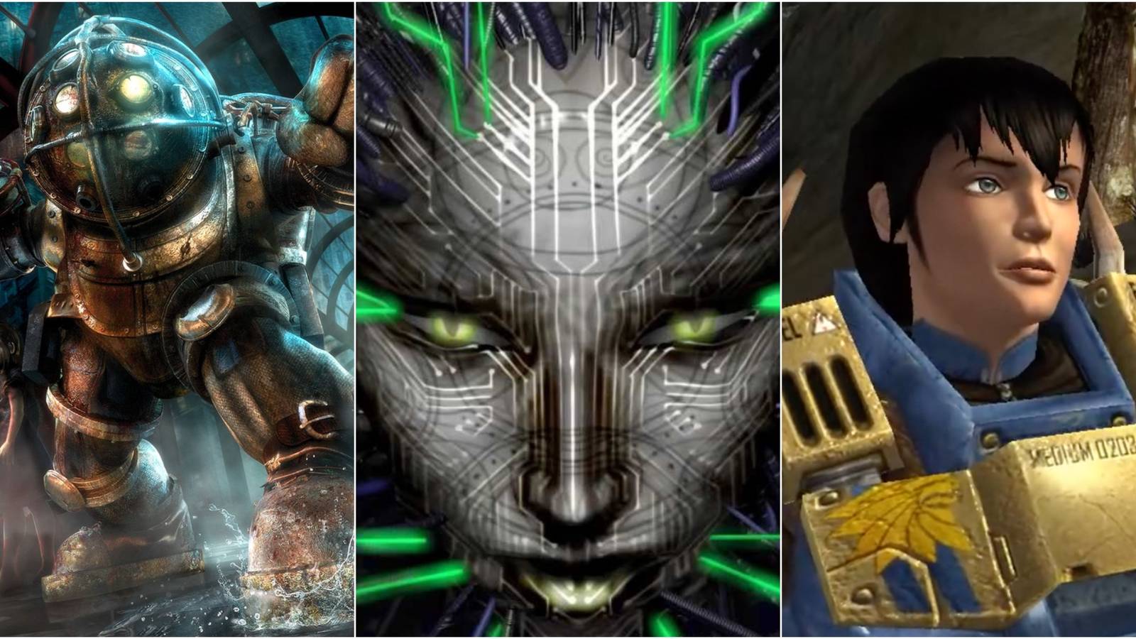 Bioshock, Systeem Shock 2, and Tribes: Vengeance 