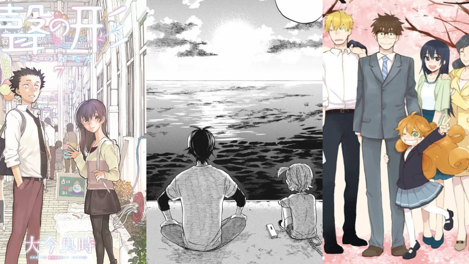 A Silent Voice, Barakamon and Sweetness & Lightning