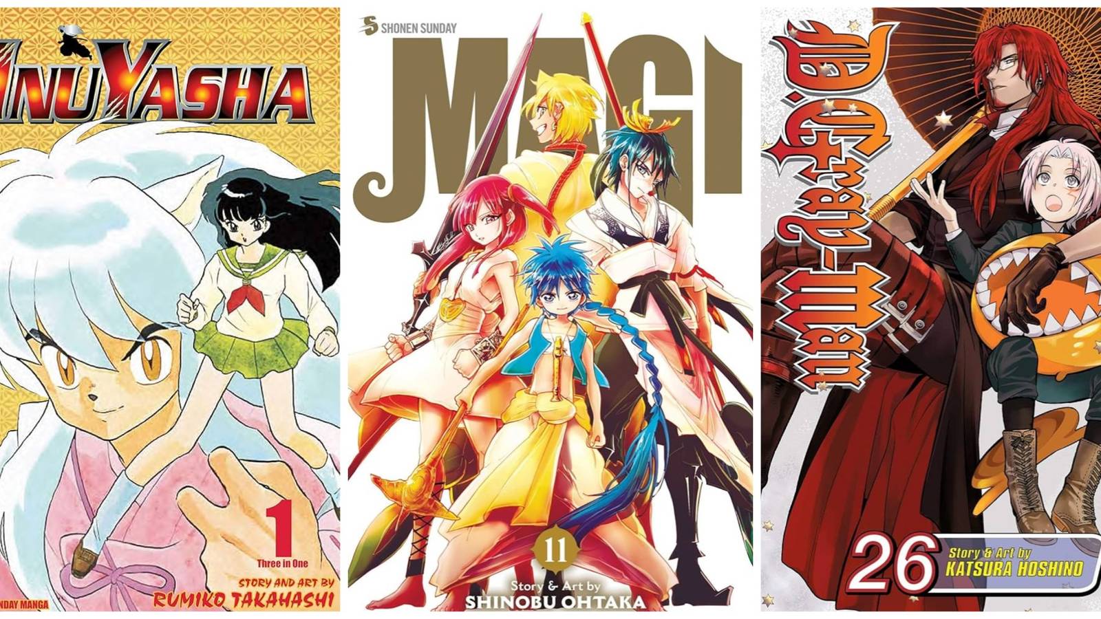 Inuyasha, Magi, D.Gray-man