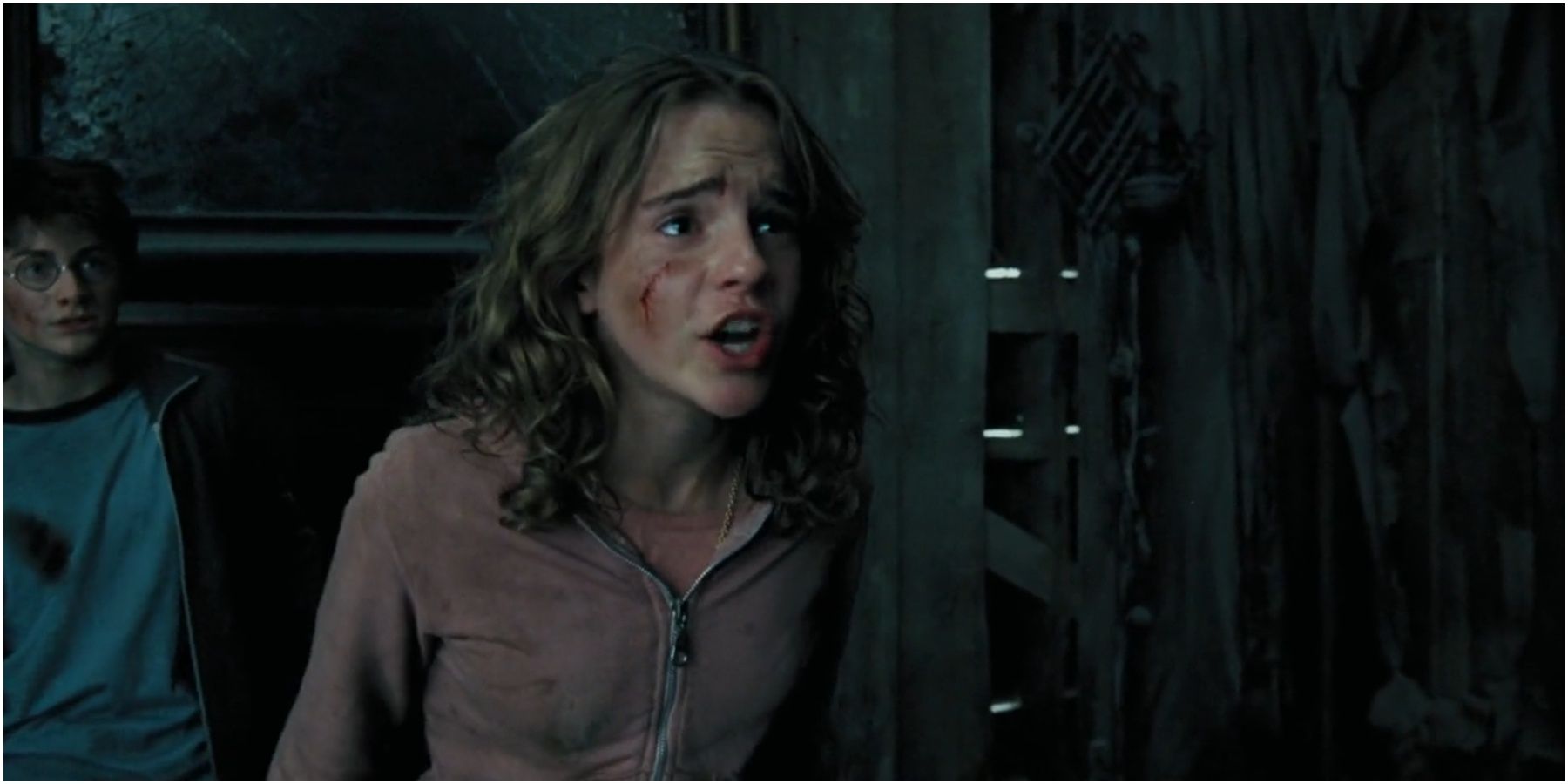 Harry Potter and Hermione Granger in Harry Potter and the Prisoner of Azkaban.