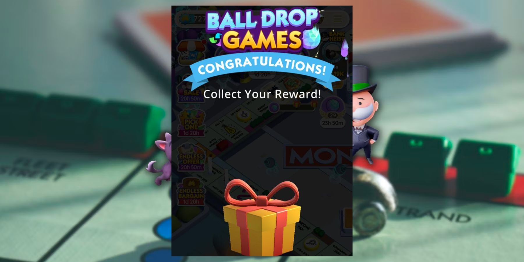 monopoly go ball drop games reward