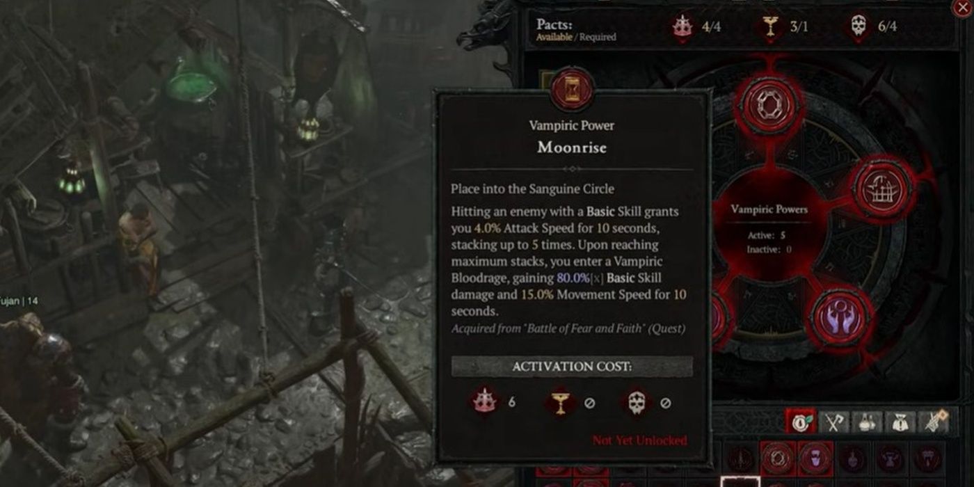 A screenshot of Diablo 4 viewing Moonrise in the inventory.