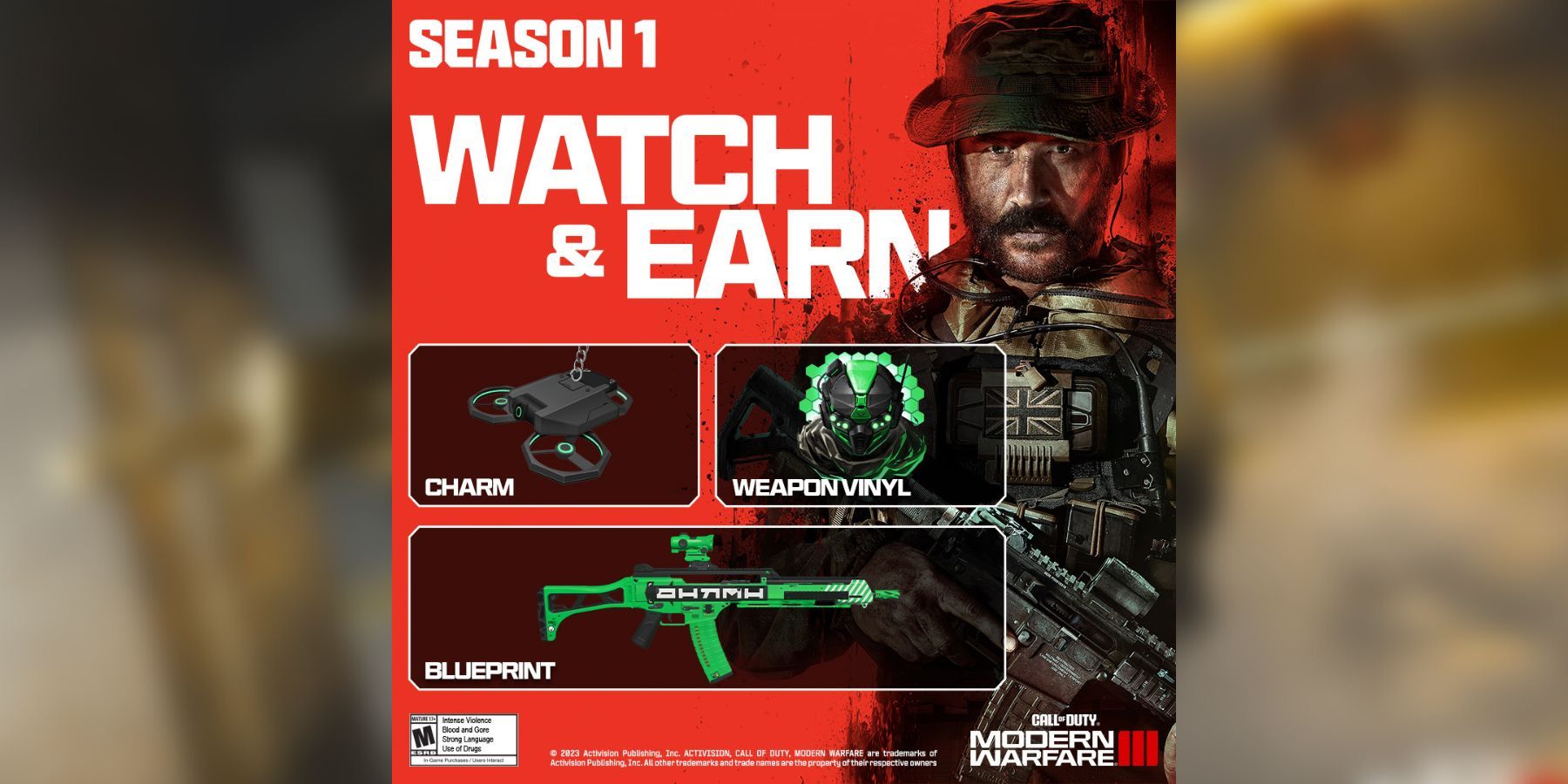 watch and earn reward lit for modern warfare 3 twitch drops.