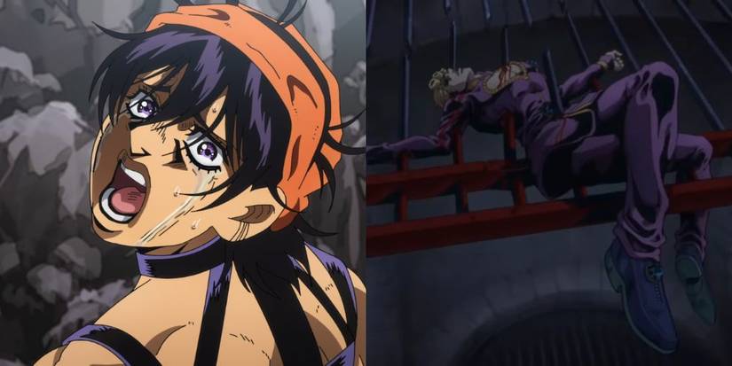 The death of Narancia Ghirga, inside Giorno's Body, as seen in Vento Aureo.