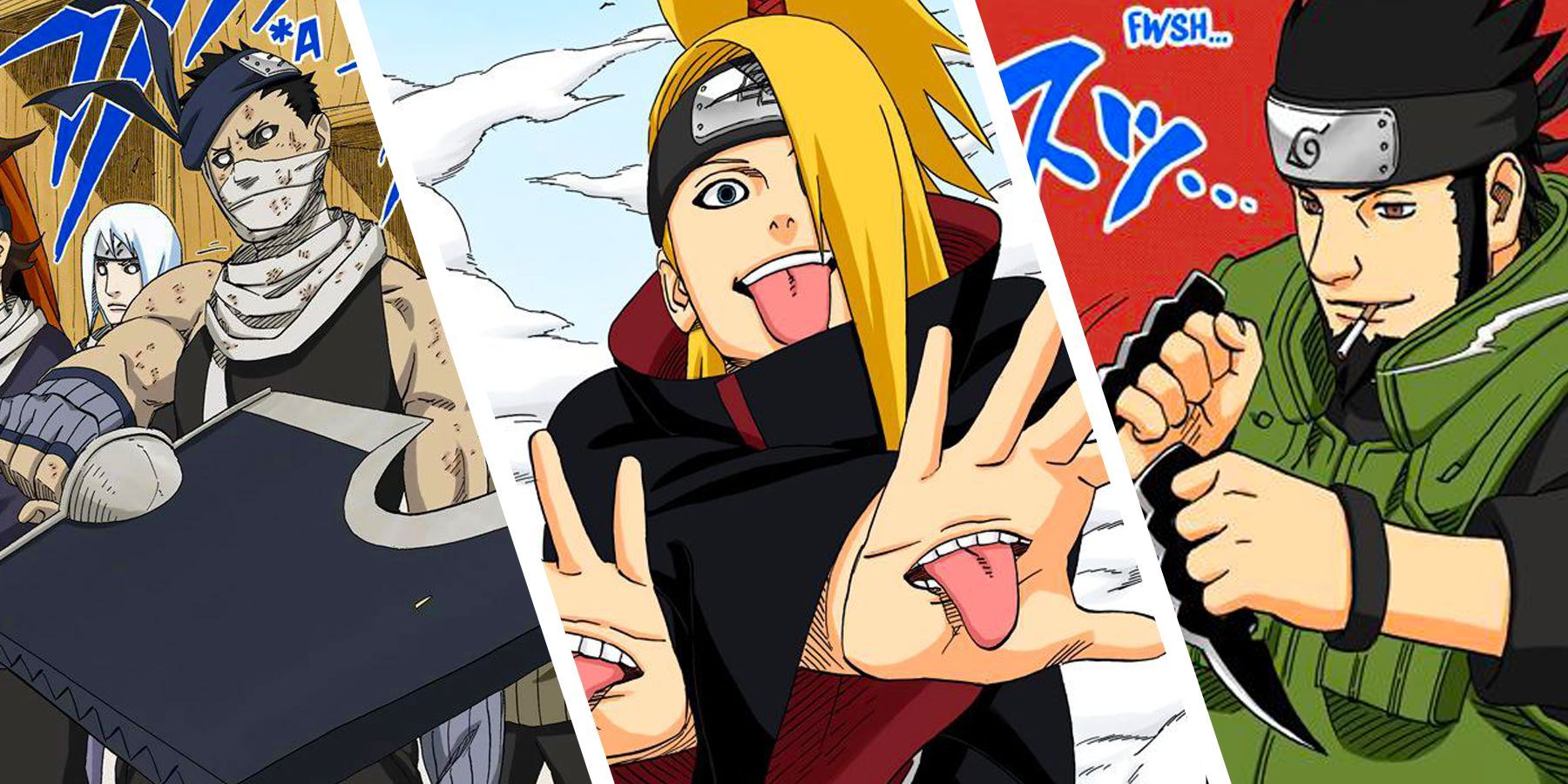 Groupe Naruto Ninja Asuma Deidara Zabuza