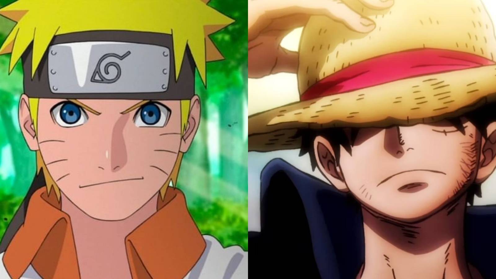 Naruto uzumaki monkey d luffy one piece naruto