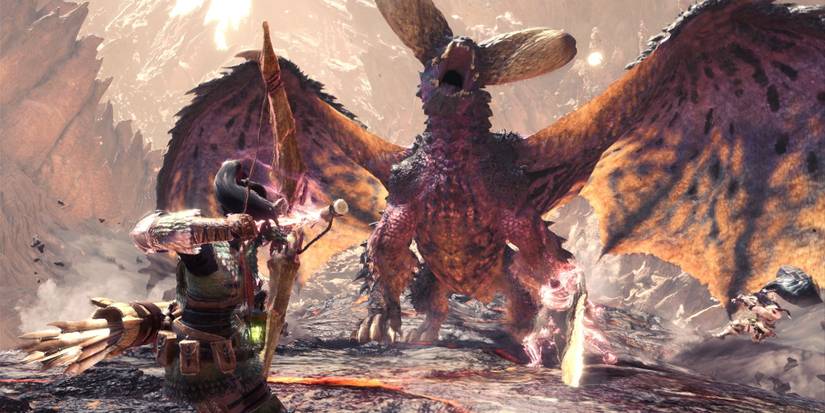 A hunter firing at Nergigante