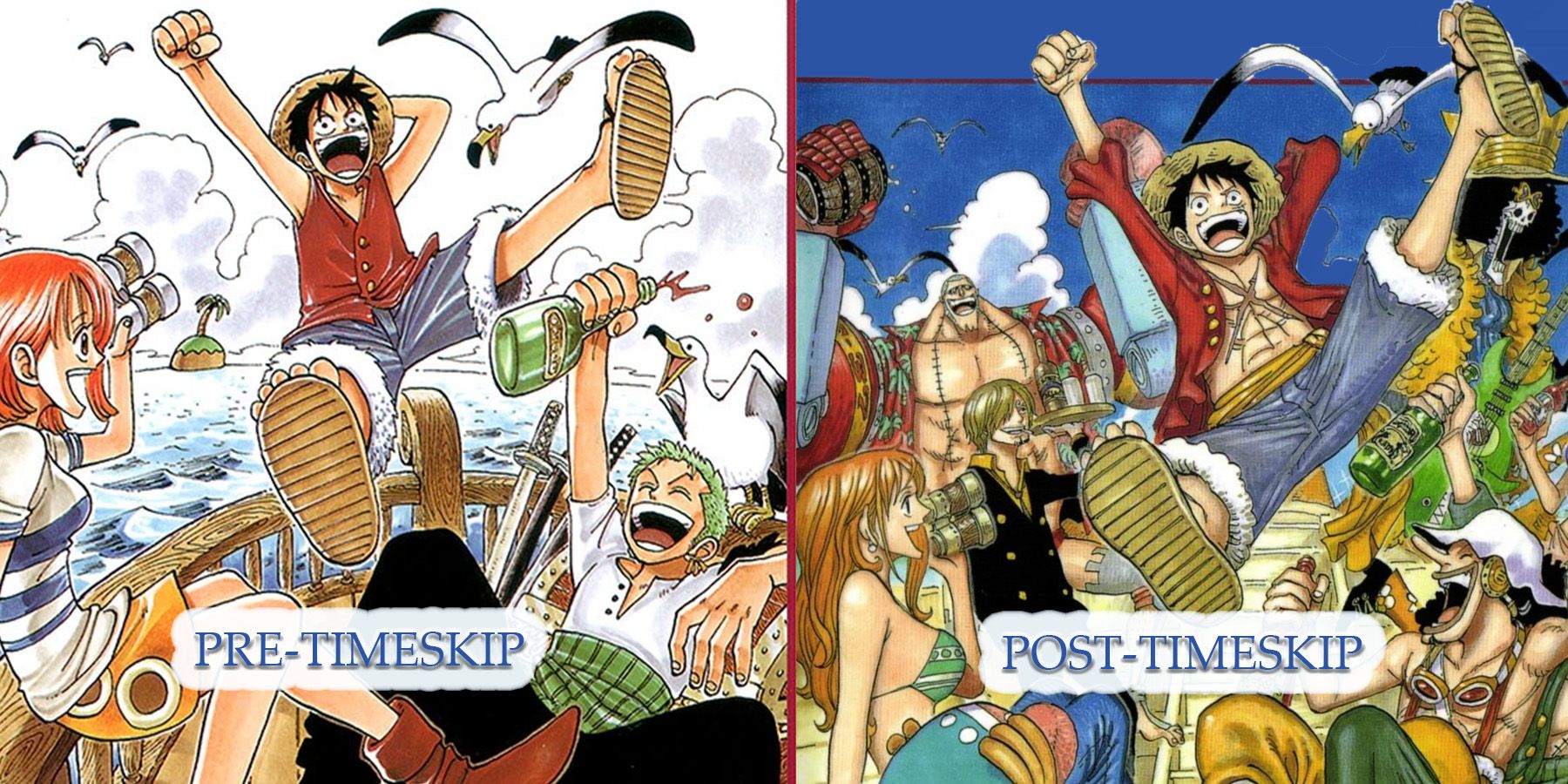 One piece parallels