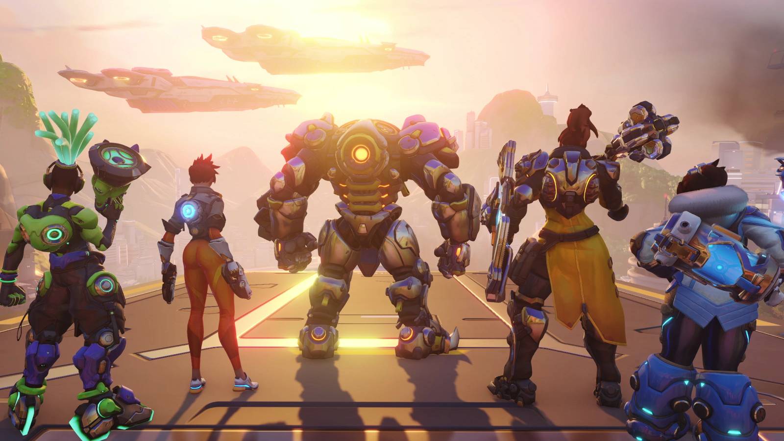 Overwatch 2 heroes at sundown
