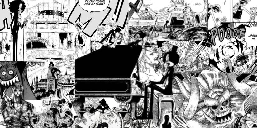 Thriller Bark manga panels