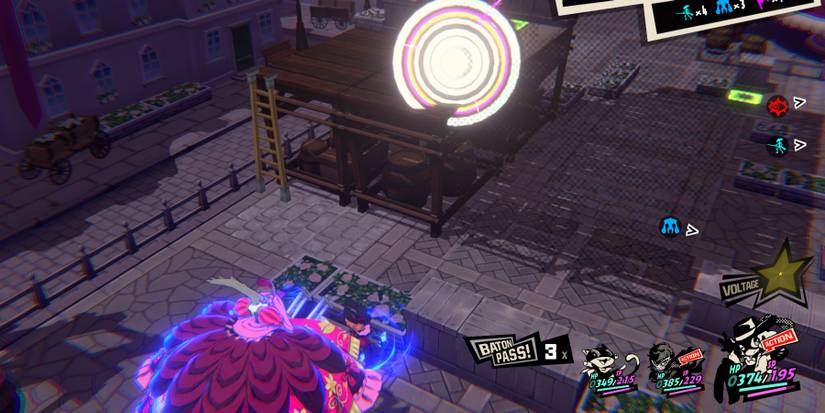 Haru using Milady to lure and enemy out of Cover