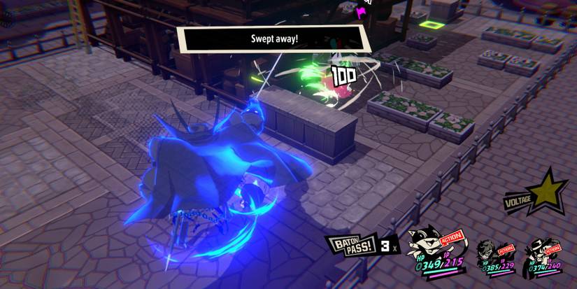 Morgana's Zorro using a Garu attack on an enemy