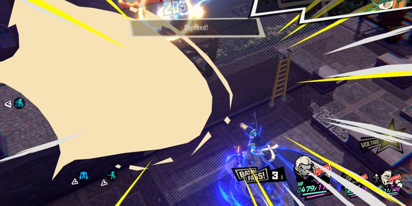 Ryuji using one of Captain Kidd's Shock attacks