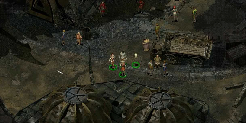 Planescape: Torment characters walking