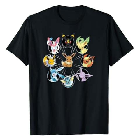 Pokemon Eevee Evolution T Shirt