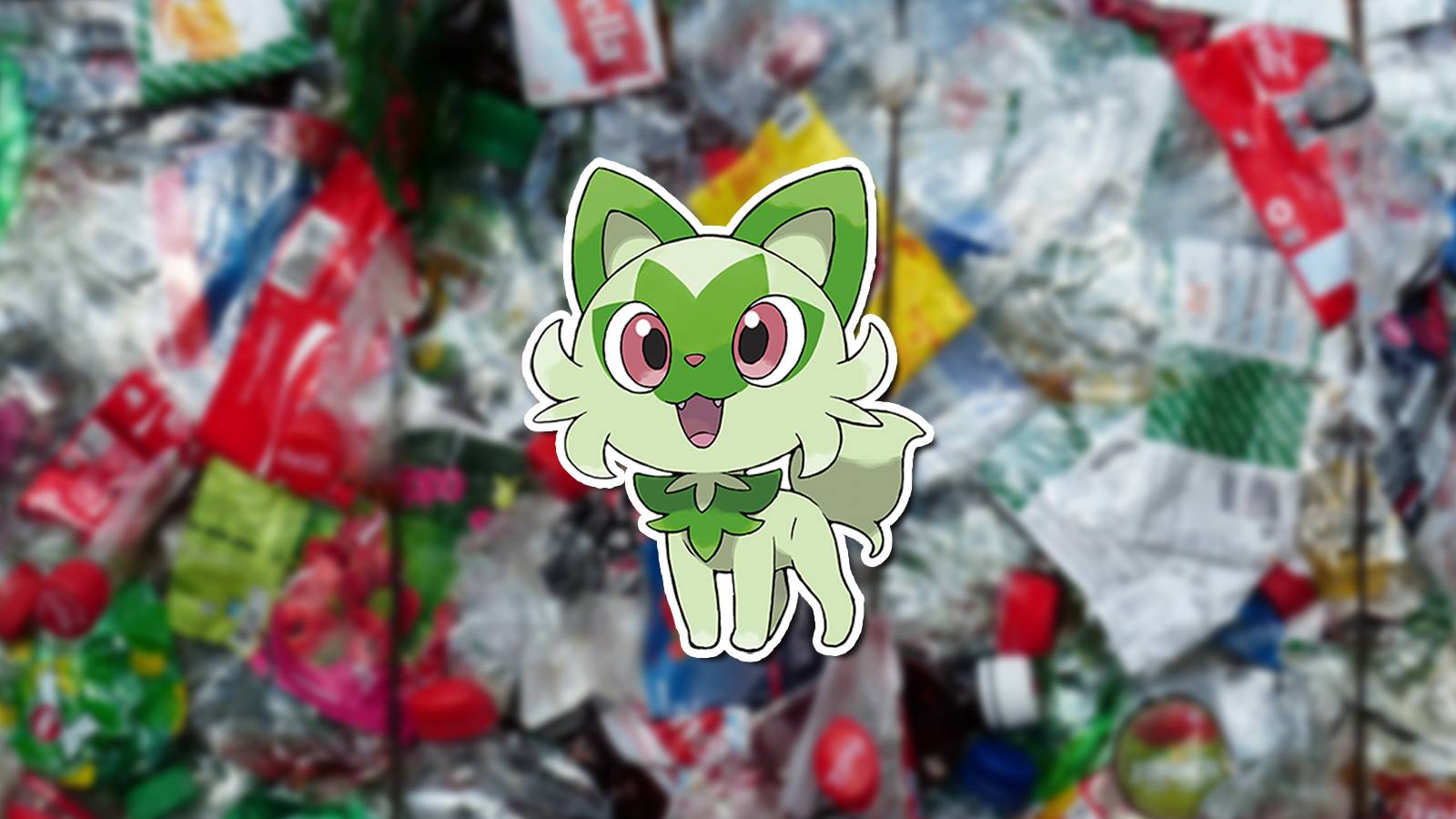 pokemon sprigatito recycled plushie