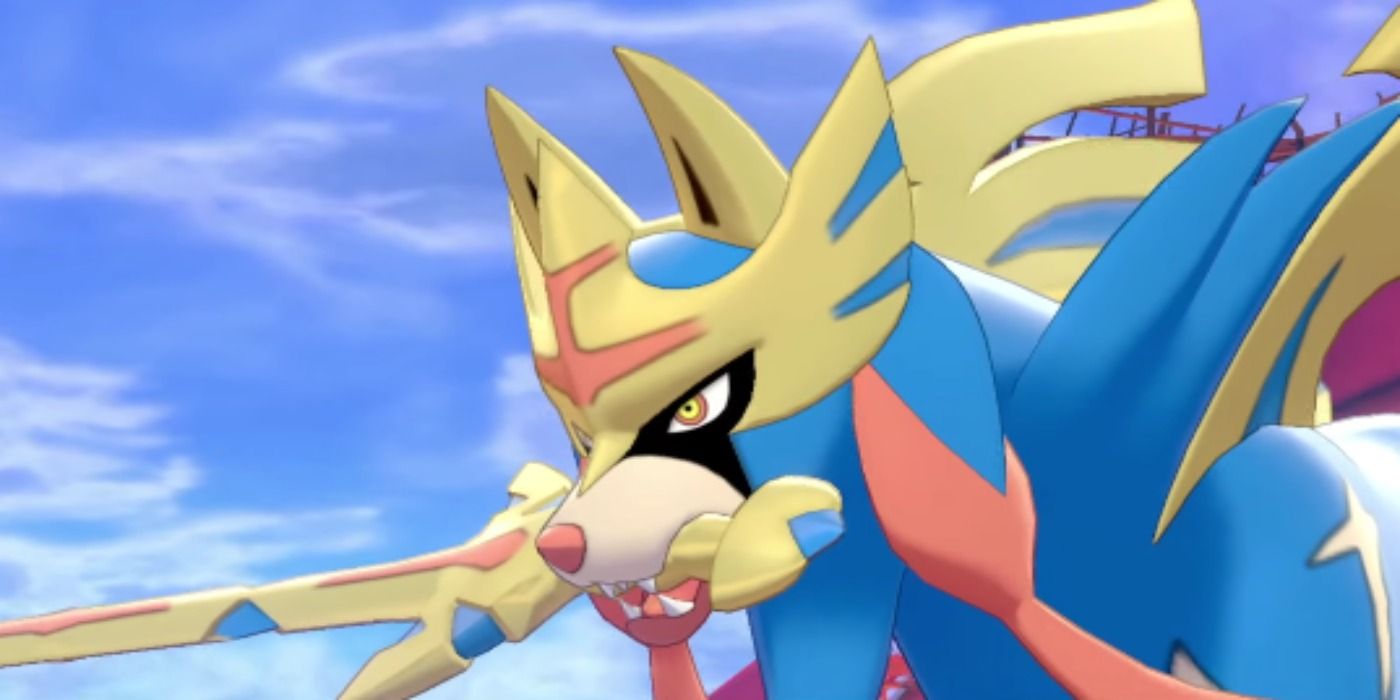 Pokemon Sword & Shield Zacian With Blade In Mouth
