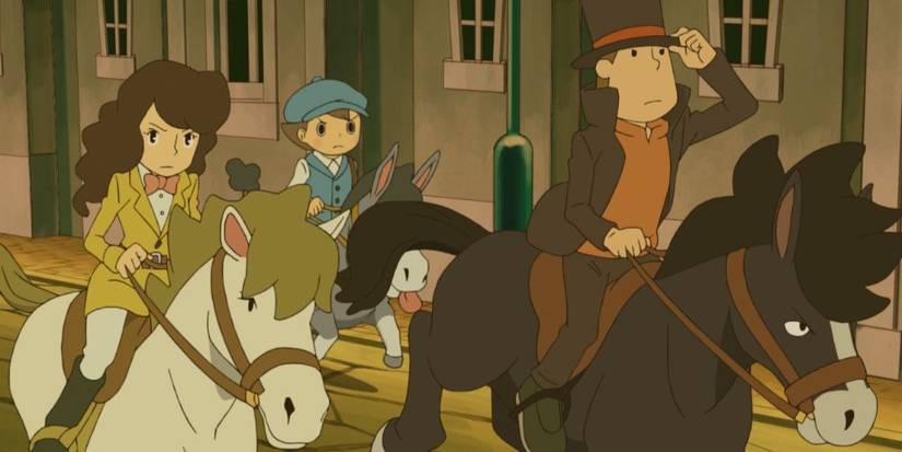Gameplay screenshot from Professor layton and the miracle mask