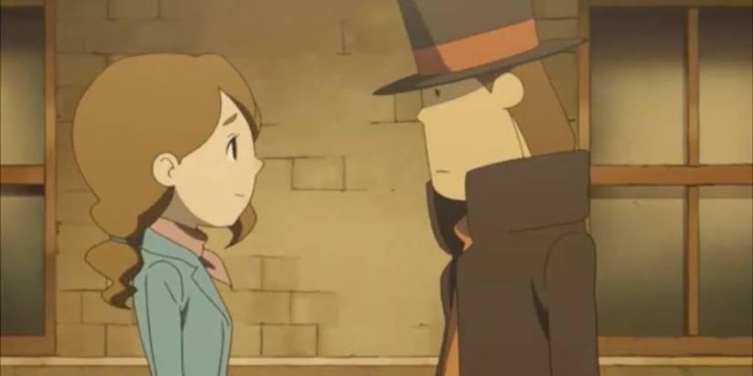 Gameplay screenshot from professor layton unwound future 