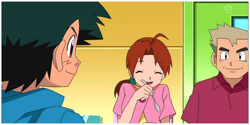 Professor Oak and Deliah Ketchum