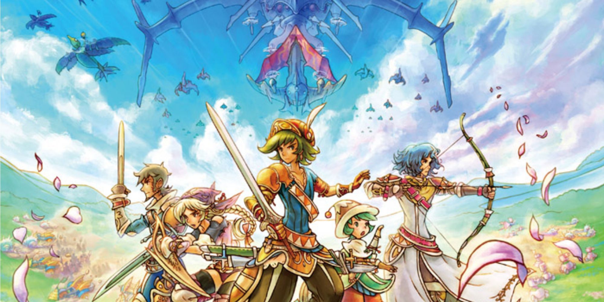 Promo art featuring characters in Heroes of Mana