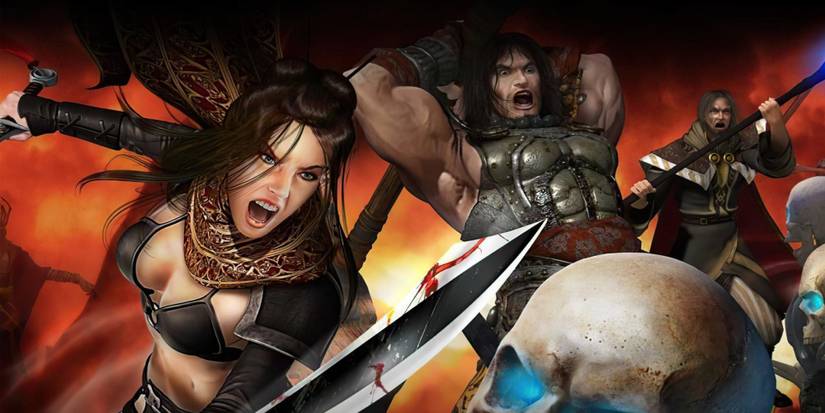 Promo art featuring characters in Untold Legends Dark Kingdom