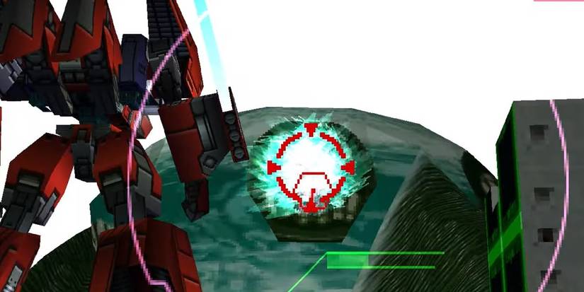 a mech firing at an enemy in love and destroy