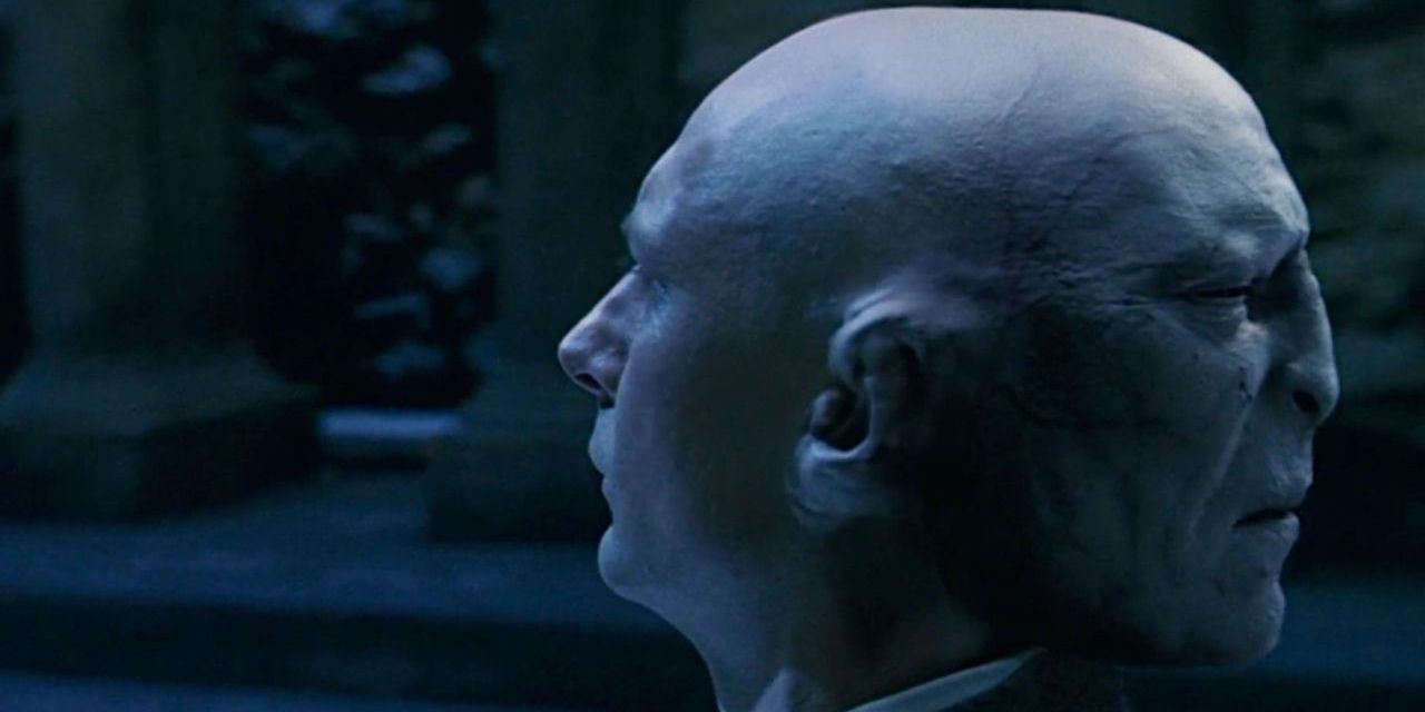 Quirrell and Voldemort in Harry Potter