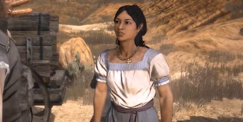 luisa fortuna talking to john marston in rdr1